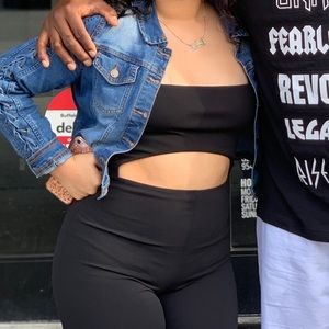 Fitted Black Jumpsuit